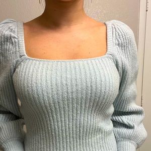 Square neck Loft sweater